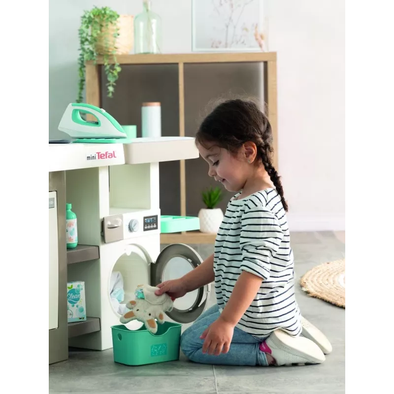 Smoby 311050 cucina giocattolo con area lavanderia e accessori