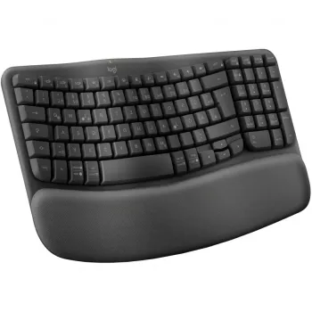 Logitech Wave Keys Tastiera Office RF Wireless + Bluetooth QWERTZ grafite