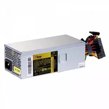 Akyga AK-T1-250 Alimentatore TFX da 250 W, 80 PLUS Gold, PFC attivo, ventola da 80 mm, grigio