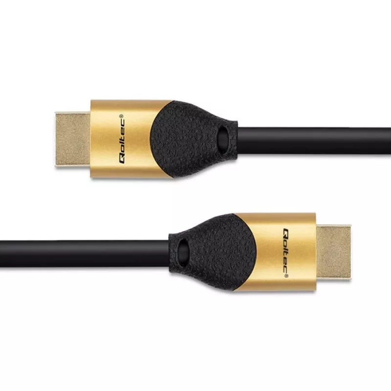 Qoltec 50355 cavo HDMI v2.1 Ultra High Speed 8K | 60Hz | 28AWG | GOLD | 2m