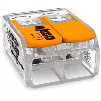 WAGO 221-612 - dritto - 450 V - arancione - trasparente - EN 60664
