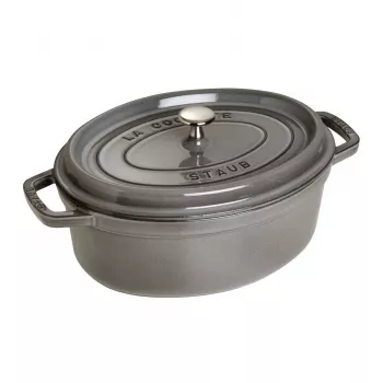 Pentola ovale in ghisa STAUB 3,2 l grafite