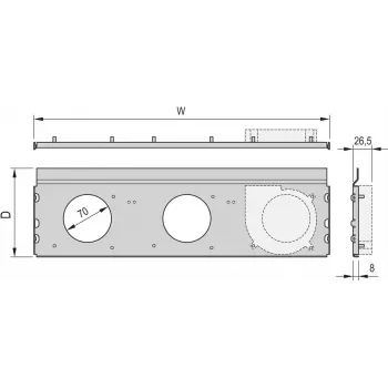 Schroff unità ventola 84HP 220D completa (24572411)