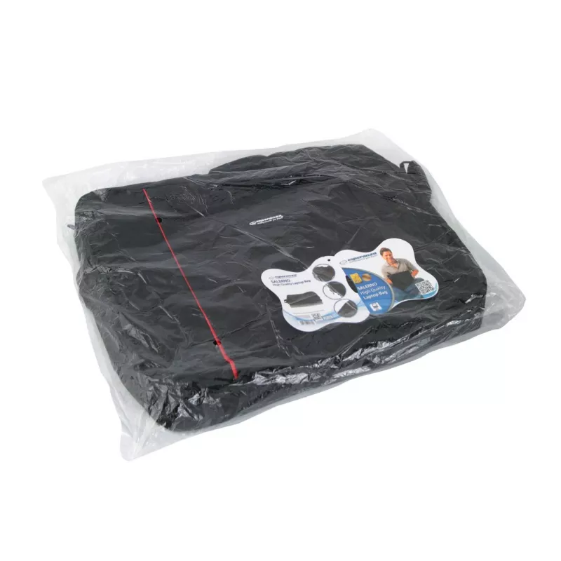 Borsa top loader Esperanza SALERNO 39,6 cm (15,6) nero, rosso