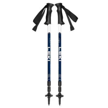 Bastoncini da trekking Leki EAGLE blu-bianco regolabili alluminio 3 sezioni 110–145 cm, 270 g