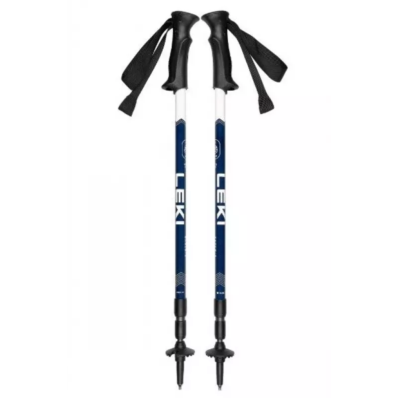 Leki Eagle bastoncini da trekking, alluminio, blu-bianco