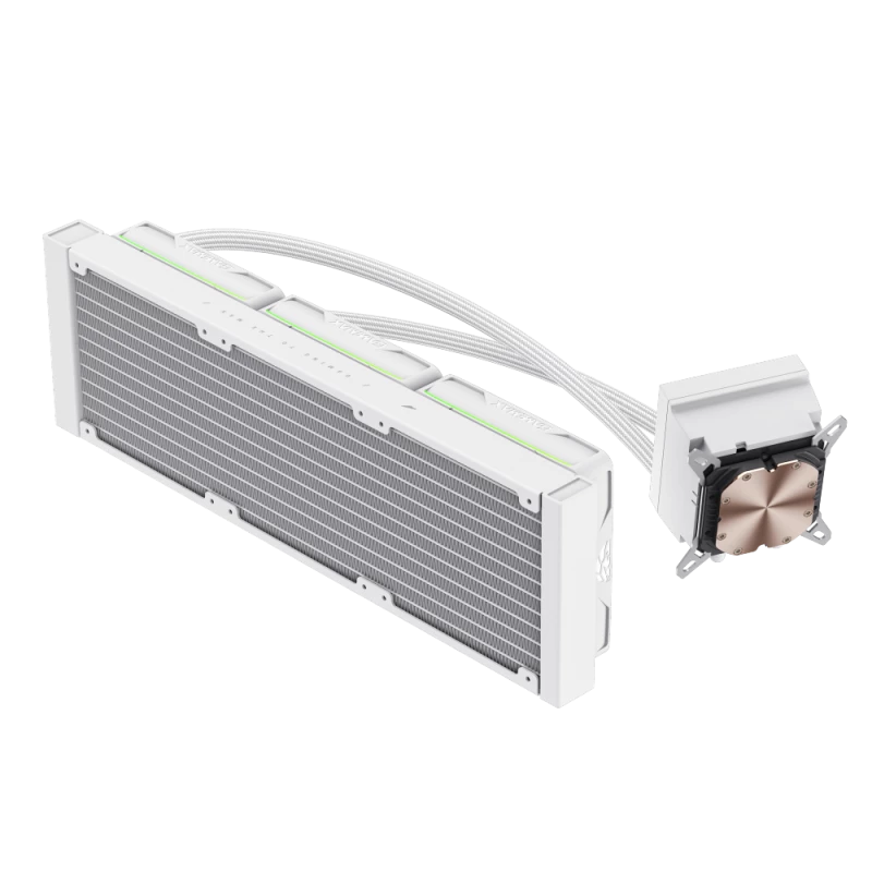 Gamemax | Dissipatore a liquido per CPU | HAILSTORM 360 LCD | bianco
