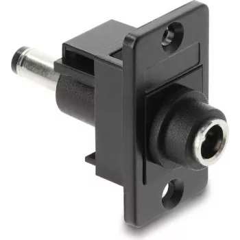 Adattatore da pannello DC 5,5×2,1 mm femmina a DC 5,5×2,1 mm maschio, DELOCK 91116