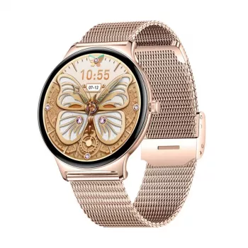 Smartwatch Colmi V89 acciaio inox oro con Bluetooth e cardiofrequenzimetro