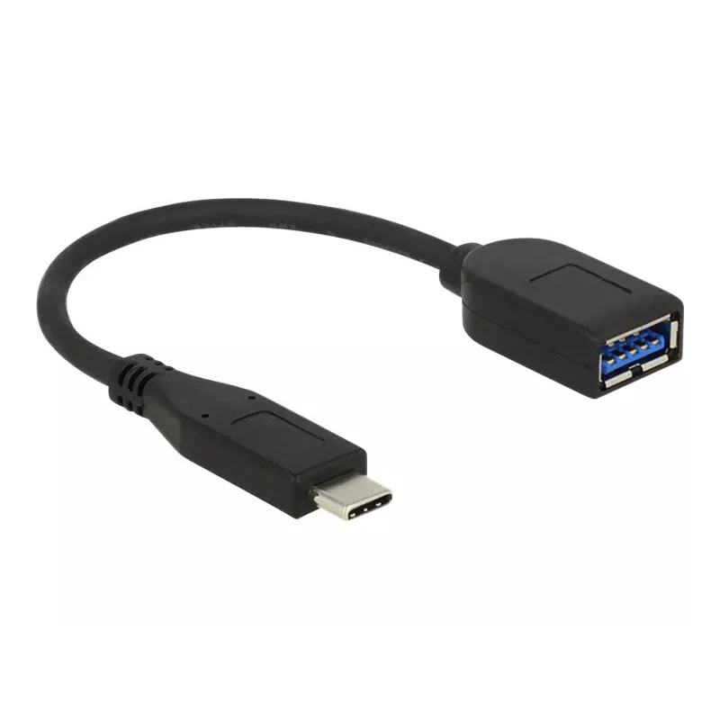 Cavo USB DeLOCK USB 3.1 Gen 2 Type-C/Type-A 0,1 m nero