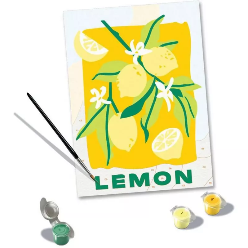 Ravensburger CreArt set di pittura – Limoni (design 25515) per progetti di pittura su tela