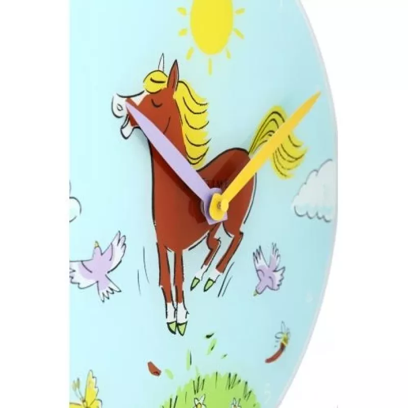 Orologio NeXtime 8812 Jump for joy, Ø30 cm, orologio da parete, blu/multicolore