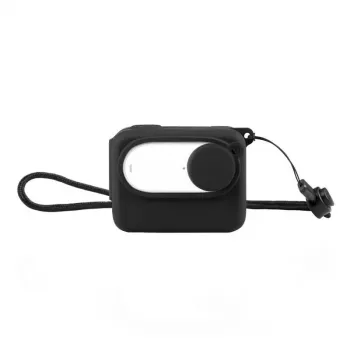 Custodia protettiva in silicone Puluz per Insta360 GO 3 con copriobiettivo integrato