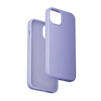 Custodia in silicone Vention KUFV0-20 per iPhone 15 Plus, viola, soft-touch, leggera