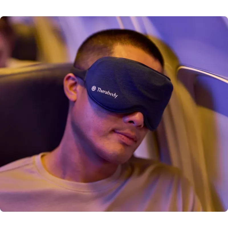 Therabody SleepMask massaggiatore viso nero, blu