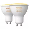 Lampade LED GU10 doppio pacchetto con Hue Bridge – Philips Hue White Ambiance, sostituisce 35W