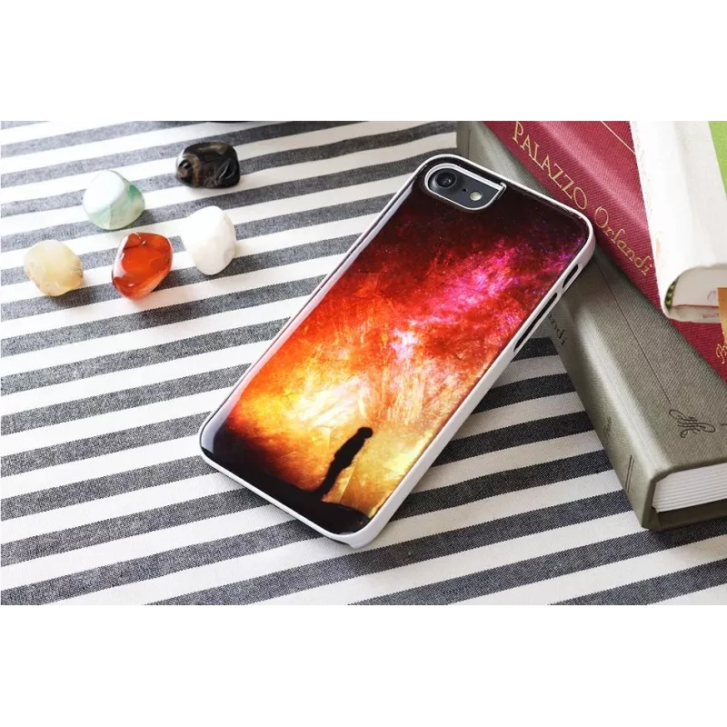 Custodia iKins per Apple iPhone 8/7 — notte stellata bianco