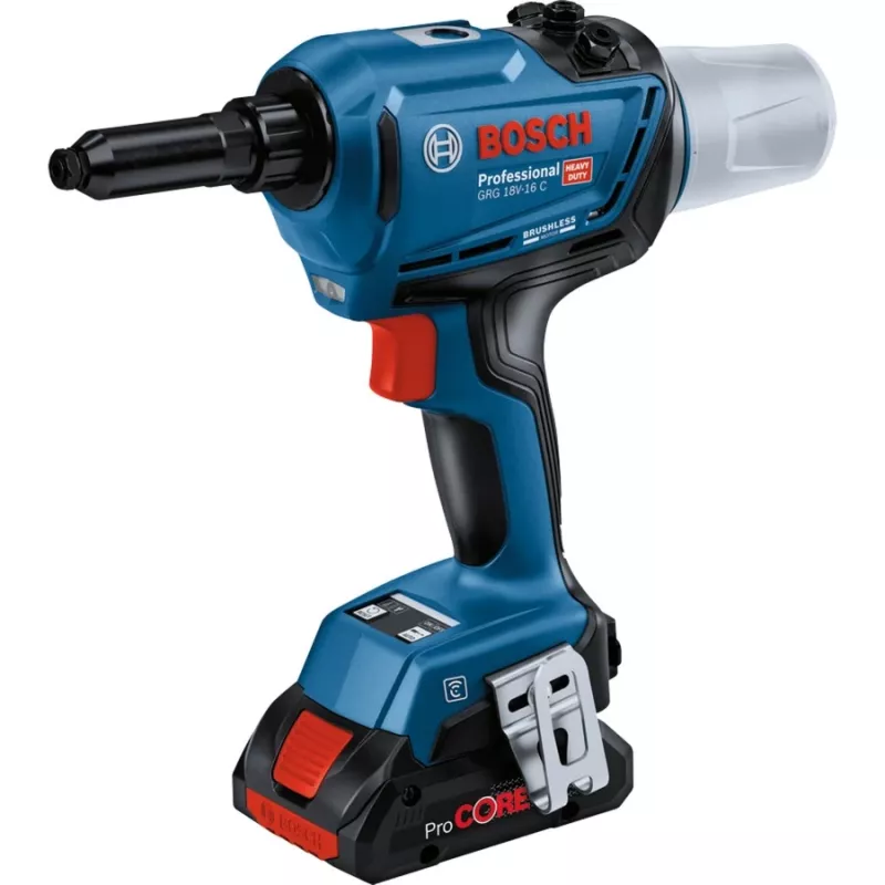 Bosch 0 601 9K5 001 rivettatrice elettrica nero, verde 3,2,4,4,8,5,0,5,6 mm 16000 kN