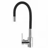 Rubinetto da cucina PYRAMIS 090919638 nero cromo — miscelatore monocomando, bocca orientabile, portata 23 cm, altezza 41 cm