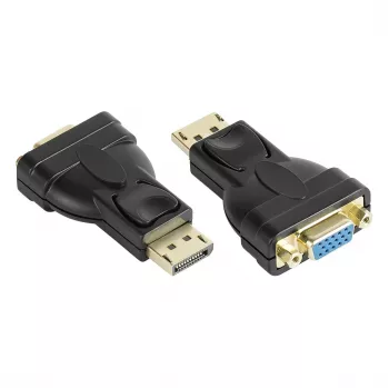 Adattatore DisplayPort maschio a VGA femmina, 1920*1200 @60Hz, contatti dorati, Good Connections (DP-AD12)