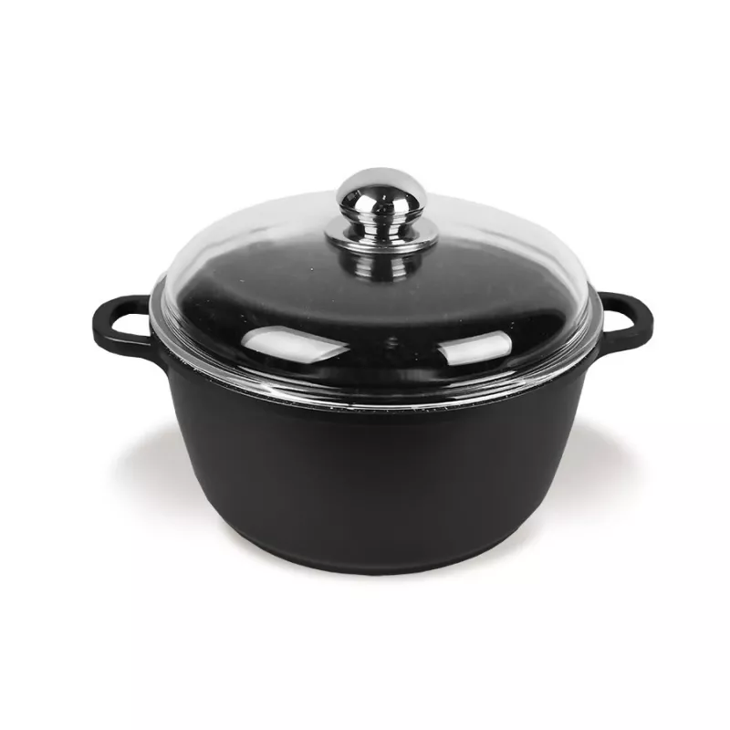Pentola con coperchio Maestro MR-4616C 16 cm 1 l nera