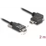 DeLOCK cavo USB 2.0 USB Type-C maschio su USB Type-C maschio angolare sinistra/destra PD 3.0 60W 2m