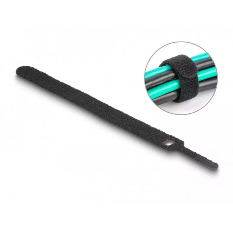 Fascette a strappo DeLOCK 19010 150x12mm nero 10 pz.