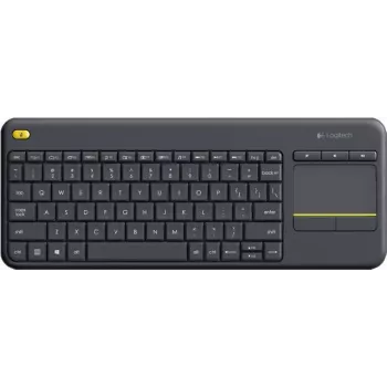 Logitech K400 Plus TV – mini – wireless – RF wireless – QWERTY – nero