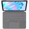 Logitech Combo Touch - tastiera e custodia folio - con trackpad - retroilluminata - Apple Smart connector - QWERTZ - Svizzera - Oxford Gray - per A
