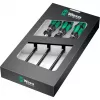 391/3 set cacciaviti per fascette stringitubo nero/verde, 3 pezzi, con gambo flessibile