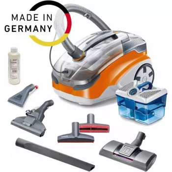 Aspirapolvere a bastone THOMAS Aqua + Pet & Family 1,8 L — aspirapolvere a secco e a liquido, 1700 W, arancione/grigio
