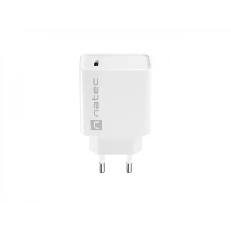 Caricabatterie rapido USB-C da interni NATEC RIBERA 12V 20W Quick Charge 3.0 bianco