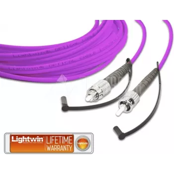 Lightwin patch cord in fibra ottica simplex di alta qualità, MM OM4, FC - ST patch cord in fibra ottica (LSP-50 FC-ST 1.0 OM4)