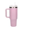 Extralink Black Forest Tazza termica con cannuccia e manico, 1200 ml, Powder Pink