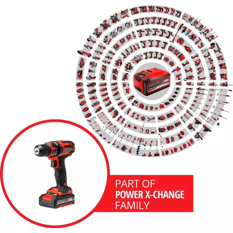 Avvitatore a batteria Einhell 4513914, 18V litio-ione, 185x63x188 mm