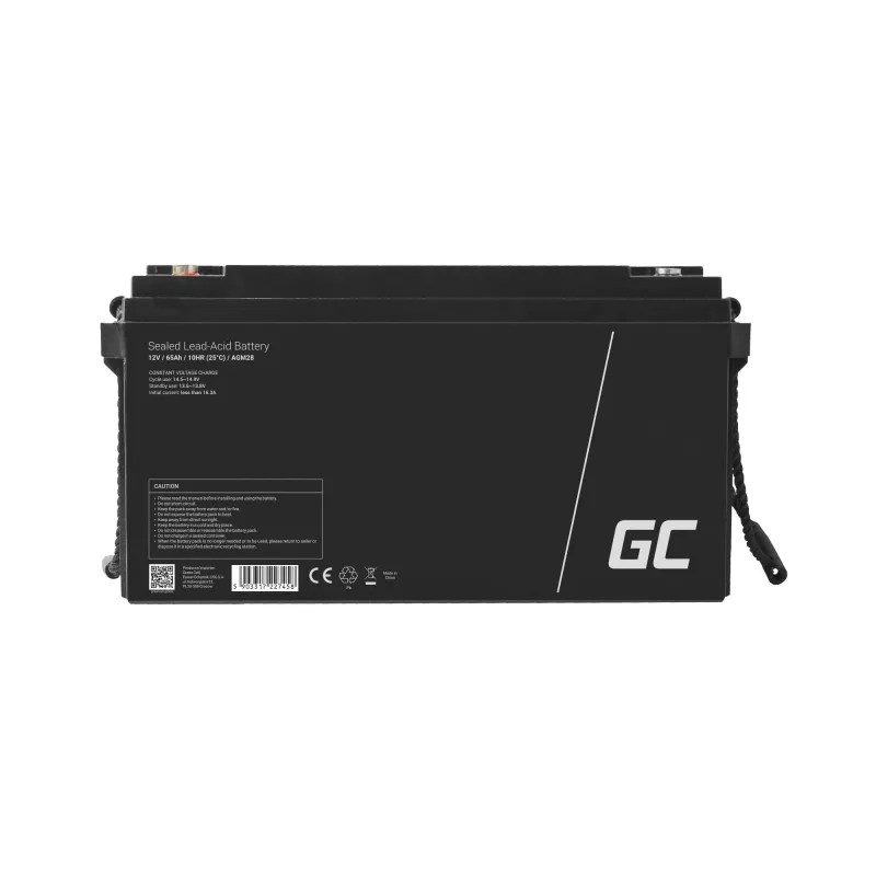 Batteria Green Cell AGM28 industriale ricaricabile piombo-acido (VRLA) 12 V 65000 mAh, 1 pezzo, 20 kg