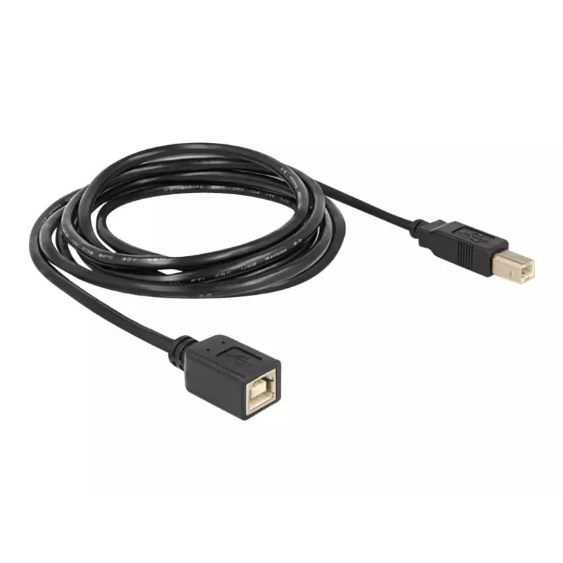 Cavo USB DeLOCK USB2.0-B 2 m USB B nero