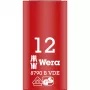 Inserti a bussola Zyklop VDE, 12mm, 3/8 rosso/giallo, isolato fino a 1.000 Volt