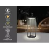 Lanterna ricaricabile Beper P207ILI100 — nera, illuminazione LED portatile