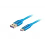 Cavo USB 2.0 LANBERG CA-USBO-21CU-0010-BL — USB-A a USB-C, 1 m, blu
