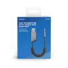 Savio TR-16 Trasmettitore adattatore AUX con funzione vivavoce, Bluetooth 5.3, Google Assistant/Siri