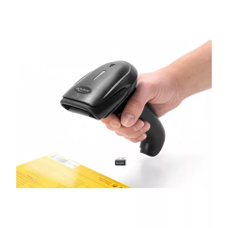 Lettore di codici a barre palmare DeLOCK 90564 1D laser Bluetooth USB