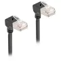 Cavo di rete DeLOCK RJ45 Cat.6A S/FTP sottile 90° verso il basso 5m nero