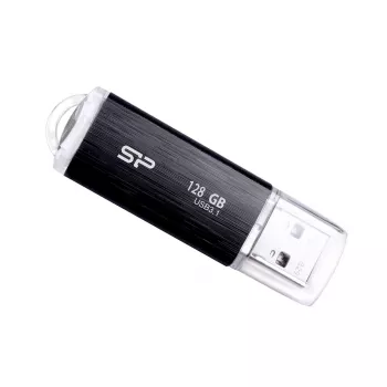 Chiavetta USB Silicon Power 128 GB USB Type-A 3.2 Gen 1 Blaze B02, tappo in plastica, portachiavi, nero