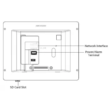 Videocitofono Hikvision DS-KH6320-TE1, touchscreen capacitivo da 7 pollici, PoE, 1024×600, MicroSD fino a 32 GB, Ethernet, Linux