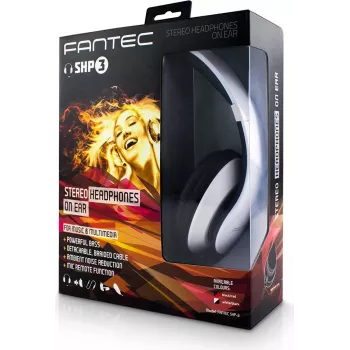FANTEC SHP-3 - Cuffie - On-Ear - isolamento acustico - bianco, nero (1813)