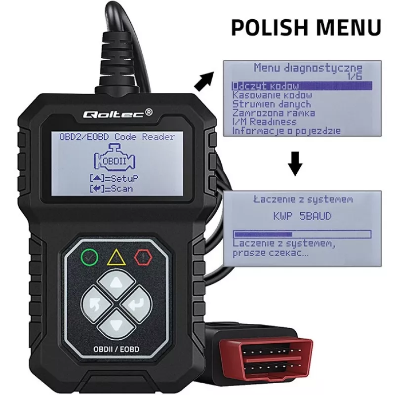 Tester diagnostico OBDII QOLTEC ProLine (modello 50684)