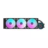 Radiatore per computer 360mm Darkflash DN-D360 nero — radiatore per raffreddamento a liquido 360mm, supporto per 3 ventole da 120mm
