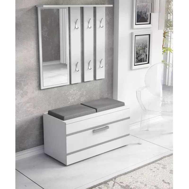 Pensile per ingresso e shop GAR OPAL BIEL — bianco, 1 anta girevole