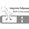 Materassino gonfiabile Multi Comfort Plus 40053, materassino da campeggio nero/grigio